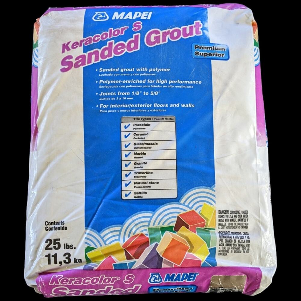 Mocha Grout Mapei Keracolor 25 lbs Pound Bag Color Tile (Sanded) S